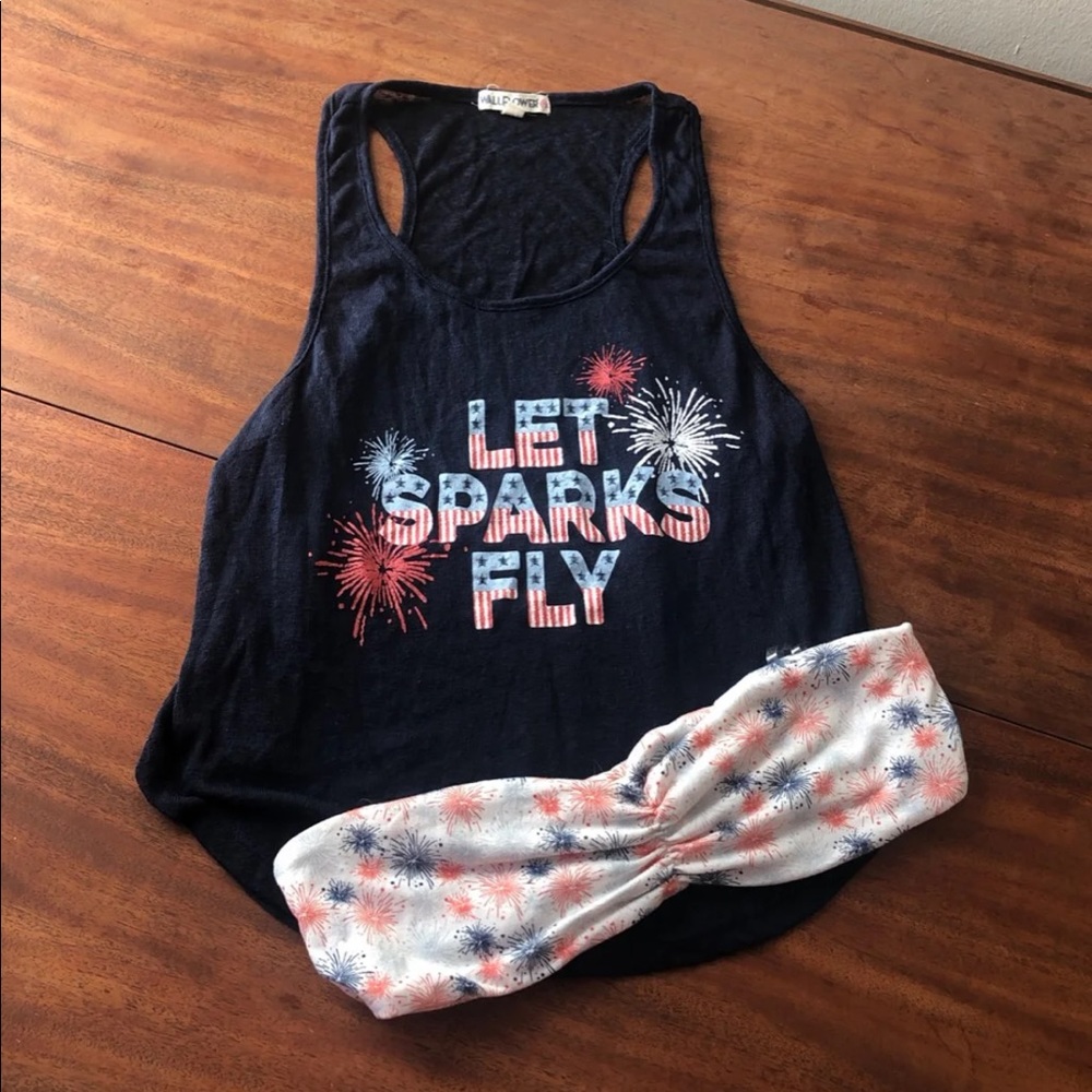 4th of July Tank with matching bandeau